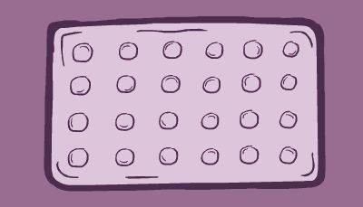 A qPCR plate is filled with pale purple liquid and changes color to bright pink 